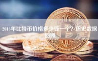 2016年比特币价格多少钱一个？历史数据回顾