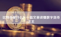 比特币是什么？一篇文章读懂数字货币之王