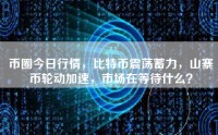 币圈今日行情，比特币震荡蓄力，山寨币轮动加速，市场在等待什么？