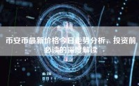 币安币最新价格今日走势分析，投资前必读的深度解读