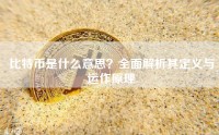 比特币是什么意思？全面解析其定义与运作原理