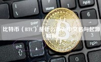 比特币（BTC）是什么币？中文名与起源解析
