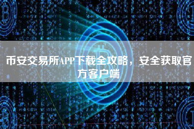 币安交易所APP下载全攻略，安全获取官方客户端