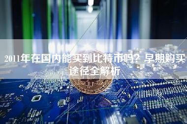 2011年在国内能买到比特币吗？早期购买途径全解析