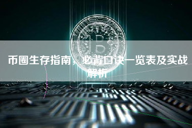 币圈生存指南，必背口诀一览表及实战解析